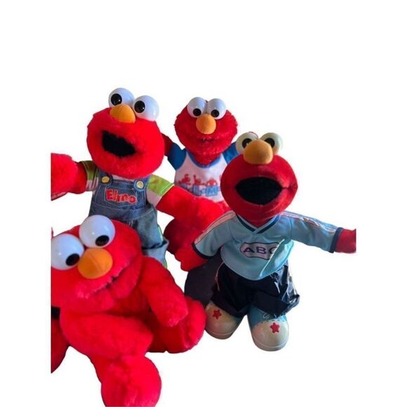 Vintage Talking Elmo Doll Collection Lot of 6 16" Animated Elmo's - Picture 2 of 16
